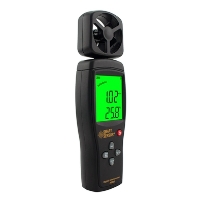 Xima AS806 máy đo gió kỹ thuật số máy đo gió tốc độ gió và nhiệt độ mét cầm tay dụng cụ đo tốc độ gió