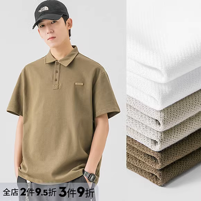 Cotton Paul Polo Áo ve áo Tay áo ngắn Kích thước lớn Túi thực tùy chỉnh Nhóm quảng cáo Áo sơ mi công sở Áo thun shop bán áo thun nam có cổ