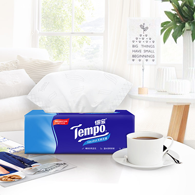 Tempo / Delo giấy lụa mềm cho bé 4 lớp 90 bơm * 18 gói đầy đủ hộp giấy sản phẩm nước hoa tự nhiên miễn phí hoạt hình - Sản phẩm giấy / Khăn giấy ướt khăn giấy ướt không mùi
