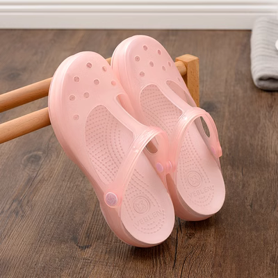 Giày có lỗ VEBLEN dành cho nữ giày đi biển đế dày mùa hè của phụ nữ dép đế mềm chống trượt mang dép đi trong nhà dép nêm và dép đi trong nhà dép phòng lab