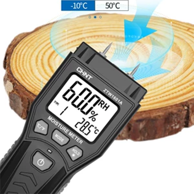 Máy đo độ ẩm gỗ có độ chính xác cao Chint Máy đo độ ẩm tường xi măng Máy dò đo độ ẩm