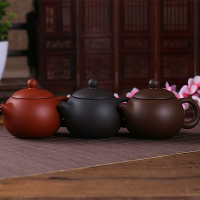 Zisha pot Yi Xi Shi pot tinh khiết tay lọc ấm trà Kung Fu bộ ấm trà đất sét Zhu Zi bình trà thủy tinh có lọc