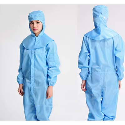 CESK 1 kèm khăn choàng nắp phòng sạch tĩnh điện quần áo thanh lọc phòng thí nghiệm áo khoác chống bụi quần áo dược phẩm quần áo làm việc