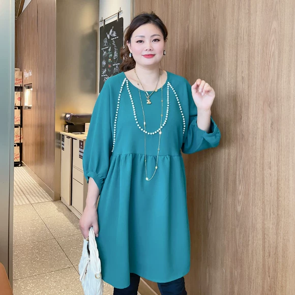 Đầm Âu 2019 phụ nữ mới mùa hè Váy hàng hóa châu Âu váy cotton ngắn váy hai dây lỏng lẻo váy ngắn tay - Cộng với kích thước quần áo quần túi hộp nữ