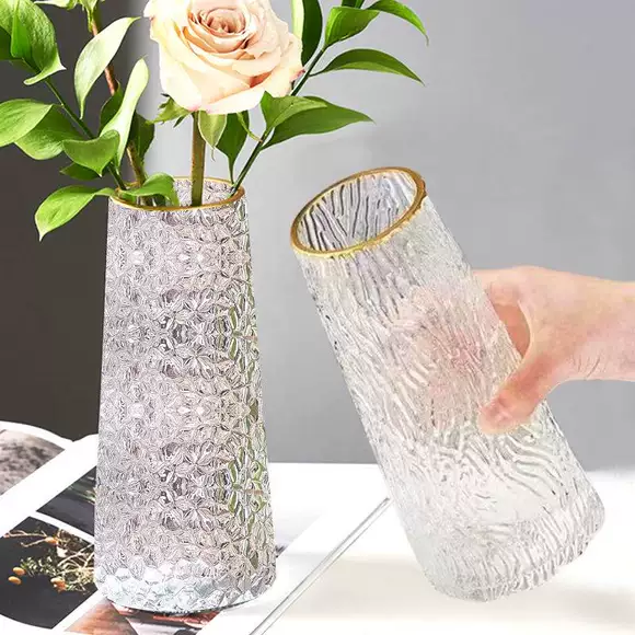Bình thủy tinh đựng chai lọ thủy tinh nhỏ bình nước văn hóa cắm hoa đầy sao nước văn hóa hoa sticker bình - Vase / Bồn hoa & Kệ