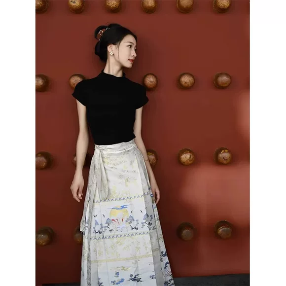 Thu đông mới phiên bản Hàn Quốc của thời trang chic nửa cổ cao áo thun Áo len mỏng màu tinh khiết áo sơ mi nữ áo len