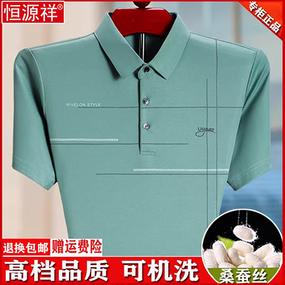 Mùa hè nam ngắn tay áo thun ve áo sơ mi nửa tay áo cơ sở POLO áo sơ mi nam quần áo HOME WODE HEILAN - Polo