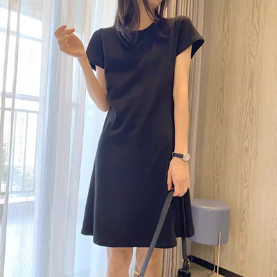Phong cách dân tộc nữ 2019 hè mới in retro nghệ thuật quạt cotton mỏng một từ váy dài váy thủy triều - A-Line Váy váy chữ a cho người béo