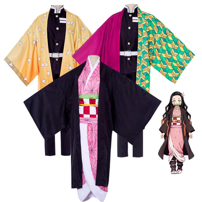 Phát hiện người lớn và trẻ em Demon Slayer cos phù hợp với Midouzi Tanjiro Butterfly Ninja Fukuoka Giyuagama Zenitsu cosplay kamado nezuko