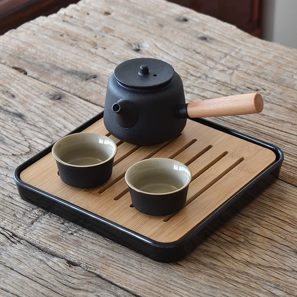 Guzhitang Jingdezhen tay chạm khắc nồi mang gốm khô bong bóng nồi mat mat trà mat bìa bát nồi Kung Fu bộ trà - Trà sứ