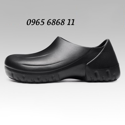 giày đầu bếp chuyên nghiệp chống trượt chống thấm nước và chống dầu làm bếp cao cấp khử mùi mùa hè màu đen đặc biệt cho nam giày nhựa đi mưa