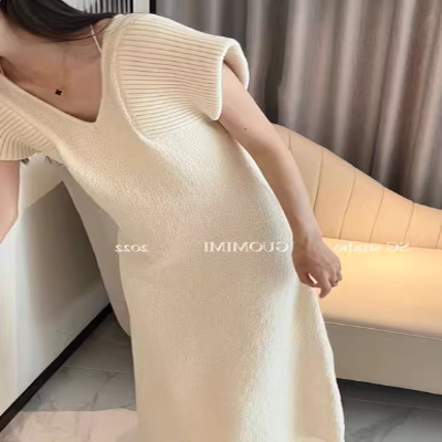 Ma Lin văn chương gốc cotton và vải lanh nữ 2019 hè mới thiết kế mẫu mới co giãn một chiếc váy đầm dài - Váy dài