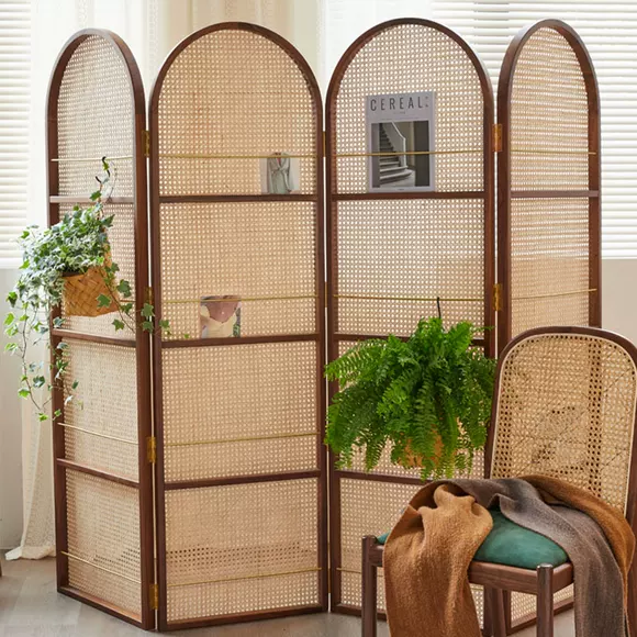 Vách ngăn màn hình đẹp tối giản hiện đại gấp cửa hiên phòng ngủ phòng khách đơn giản Trung Quốc rắn gỗ màn hình gấp - Màn hình / Cửa sổ