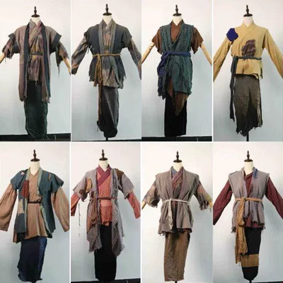 Trang phục cổ xưa Người dân và nhóm nông dân thời nhà Tống Trình diễn bông và vải lanh Trang phục biểu diễn của người ăn xin tồi tàn