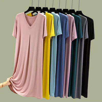 Tourmaline Bell Women Silk Print Thin Dress 2019 Summer New Loose Dress Dress - váy đầm chân váy đuôi cá