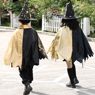 Quần áo trẻ em Halloween, trang phục áo choàng bé trai, quần áo cos, áo choàng phù thủy, trang phục phù hợp với trang phục mẫu giáo