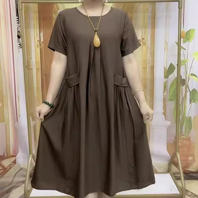 Váy tay ngắn nữ hè 2019 phiên bản Hàn Quốc mới của kèn tay áo cổ chữ V đầm ren thời trang siêu cổ tích. - Sản phẩm HOT áo kiểu trung niên