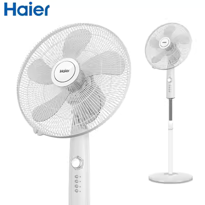 Haier quạt điện sàn quạt máy tính để bàn hộ gia đình quạt dọc lắc đầu sinh viên ký túc xá quạt bàn cơ khí quạt - Quạt điện