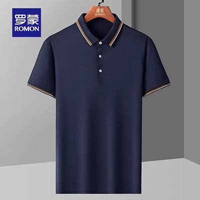 GXG nam quầy đích thực 2019 ve áo mùa hè ngắn tay áo polo tay chữ thương hiệu áo thêu GY124559C - Polo ao polo nam