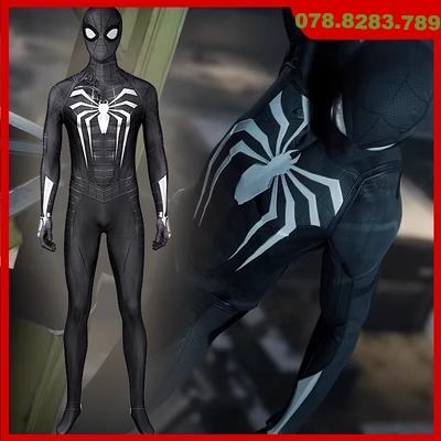 Mantian Marvel Spider-Man Miles Morales Venom bộ đồ cos bộ đồ quần bó J21039BA