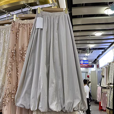 Mùa xuân 2019 mới giản dị bên váy xẻ tà váy dài Slim trùm đầu dài tay túi đeo hông quần áo nữ - Váy eo cao chân váy cạp cao
