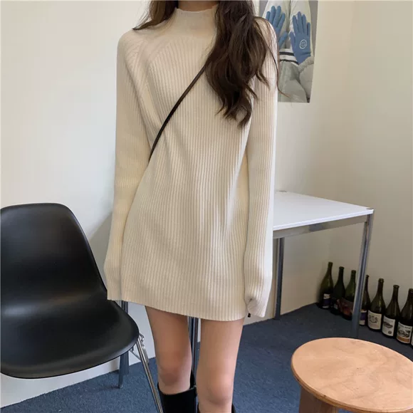 Quần áo thu đông nữ 2018 áo len mới len áo len nữ mùa thu đông dày buông xõa học sinh điểm sóng áo len đôi