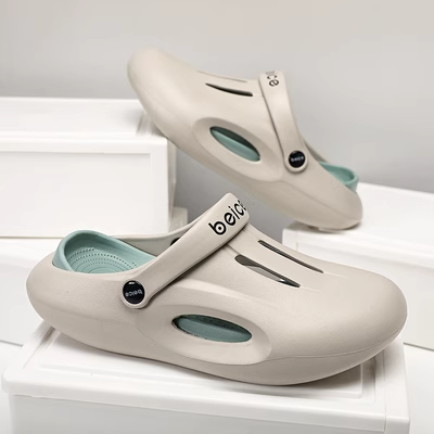 Trắng Crocs 2023 Mùa Hè Mới Áo Khoác Ngoài Bệnh Viện Phòng Phẫu Thuật Bác Sĩ Và Y Tá Giày Sandal Chống Trơn Trượt Dép Dép phòng thí nghiệm