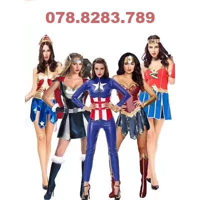 Meow Goya Avengers cosplay quần áo Đội Trưởng Mỹ trưởng thành nam Wonder Woman Hulk Thunder