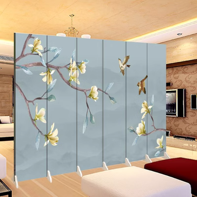 Hoa mộc lan và hoa phong cách Trung Quốc treo tường màn hình phân vùng thời trang phòng khách hiên nhà hàng Nhà hàng chụp ảnh