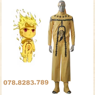 Bộ trang phục cosplay chế độ chín đuôi Naruto Uzumaki Naruto
         tùy chỉnh