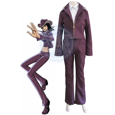 Tùy Chỉnh 
            Một Mảnh Nico Robin Tím Denim Anime Cosplay Quần Áo Nữ