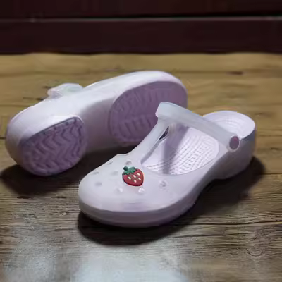 Mùa Hè Nữ Croc Giày Sandal Giày Đi Biển Sinh Viên Bệnh Viện Y Tá Giày Nhóm Mua Đế Dày Size Lớn 40-41 Size Nhỏ 33-34 dép phòng sạch