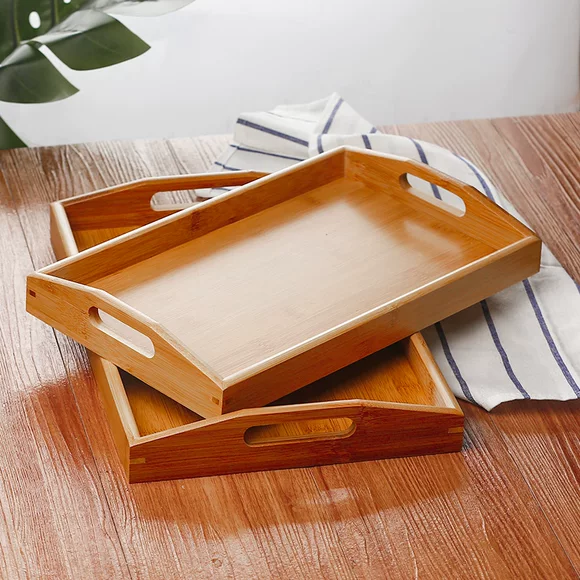 Gỗ óc chó đen pallet gỗ rắn hình chữ nhật bằng gỗ món ăn Nhật Bản nhỏ khay đĩa cuối đĩa hộ gia đình tấm gỗ - Tấm khay đựng ấm chén bằng gỗ đẹp