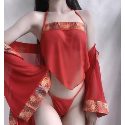 Áo kỳ lạ, Hanfu, trang phục cổ xưa của phụ nữ, gạc lót, quần áo thỏ ngọc, đồ ngủ cosplay nữ gợi cảm