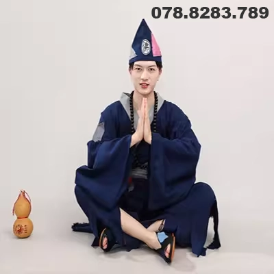 Trang phục cổ xưa Hanfu trang phục biểu diễn nam Jigong trang phục nam đầy đủ bộ người ăn xin người ăn xin ăn xin vải vụn đèn hồng ngoại cốc