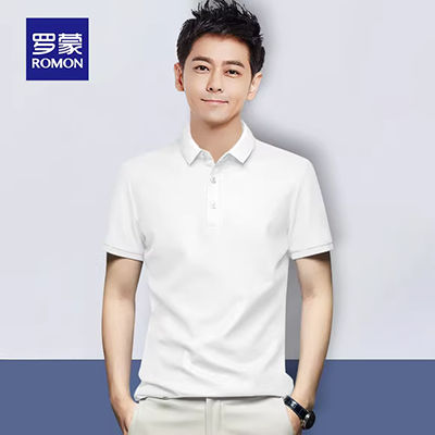 Giấc mơ xe buýt mùa hè nam mới ve áo cotton POLO áo sơ mi nam đơn giản POLO áo sơ mi ngắn tay giản dị áo polo đồng phục