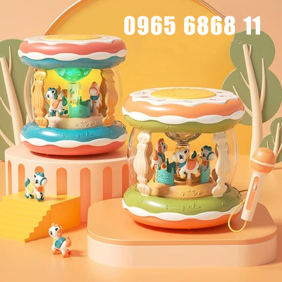 Đồ chơi trẻ em bộ trống tay cho bé chơi từ 1 đến 6 tháng tuổi đồ chơi giáo dục sớm cho trẻ em