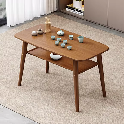 Bàn trà phòng khách gia đình lưu trữ đồ đạc đơn giản mới giải phóng mặt bằng gỗ nhỏ bàn cà phê nhỏ hộ gia đình bàn đôi - Bàn trà bàn trà gỗ tự nhiên