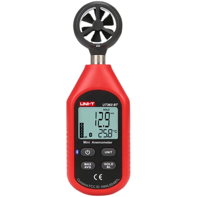 Máy đo gió Unilid UT361/UT362/UT363S dụng cụ đo thể tích không khí, nhiệt độ và gió mini có độ chính xác cao máy vin đo gió