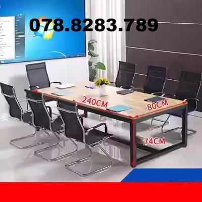 Bàn đàm phán bàn ghế hội nghị bàn làm việc lớn hiện đại nội thất văn phòng triển lãm hình chữ nhật phòng hội nghị phòng họp - Nội thất văn phòng