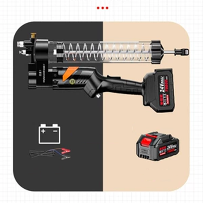 Công cụ bơ sâu bướm có thể sạc lại pin lithium điện áp cao hoàn toàn tự động 24V cho máy đào súng điện