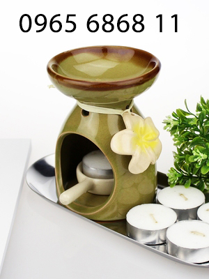 Đèn đốt tinh dầu phòng ngủ bằng gốm đèn xông tinh dầu cho spa khách sạn