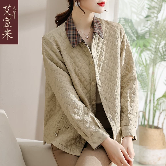 Mùa xuân 2019 phiên bản mới của Hàn Quốc của phần dài dụng cụ áo gió bình thường mùa xuân và mùa thu lỏng sang trọng áo khoác phổ biến của phụ nữ - Trench Coat áo khoác cho phụ nữ cao tuổi