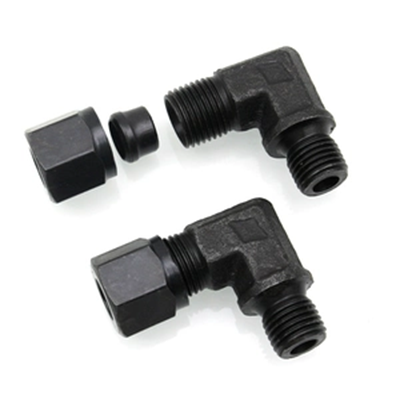 Đầu Ferrule khớp nối ống dầu thủy lực góc phải Sợi chỉ số thép carbon cường độ cao Khuỷu tay 90° Khớp nối ống thép góc phải