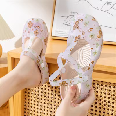 dép bệnh viện phòng khám 23 Dép Crocs Xốp Mùa Hè Dép Y Tá Đa Năng Mũi Lớn Chống Trơn Trượt Độ Dốc Giày Đi Biển Baotou Xăng Đan Nữ Y Tế dép bệnh viện phòng khám