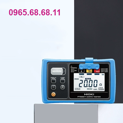 đồng hồ đo nội trở ắc quy Máy đo điện trở đất HIOKI FT6031 cầm tay megger chống nước và chống bụi tùy chọn xuất dữ liệu bên ngoài thiết bị đo điện trở tiếp đất