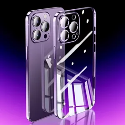 Ốp điện thoại di động Sobbs Apple 14 iPhone 14Promax trong suốt mới 13 cảm giác cao cấp có màng bảo vệ ống kính 14Pro ốp bảo vệ silicon toàn diện 12PM siêu mỏng chống rơi 11por dành cho nam và nữ