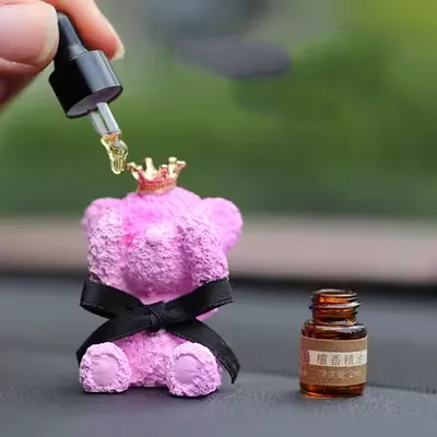 Gỗ đàn hương tinh dầu xe nước hoa xe hơi hương liệu cửa ra vào trang trí clip gấu bông hương liệu đá tinh dầu khuếch tán - Sản phẩm hương liệu nhang cuốn tàn