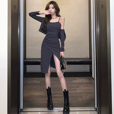 Váy voan hoa nữ 2019 hè Mới Hàn Quốc Nữ Loose Thin Super Fairy White A Word Váy - A-Line Váy váy đầm