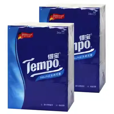 Depot Tempo khăn giấy không mùi thơm khăn giấy 4 lớp dày 7 tờ 36 túi X2 Debao sản phẩm giấy di động khăn giấy mặt - Sản phẩm giấy / Khăn giấy ướt